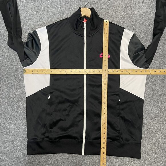 Nike Air Full Zip Track Jacket Men’s Size XXL Black White Pink - Picture 8 of 8